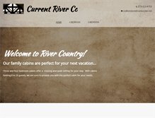 Tablet Screenshot of currentrivercountrycabins.com